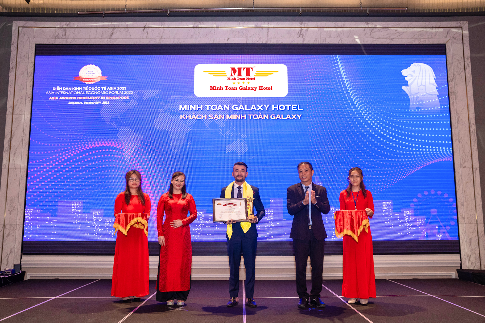 Minh Toàn Galaxy Hotel Xuất sắc đạt giải thưởng “Khách Sạn có Dịch Vụ MICE tiêu biểu Châu Á 2023” ASIA AWARD 2023 